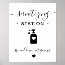 Business Hand Sanitising Station Minimalist Modern