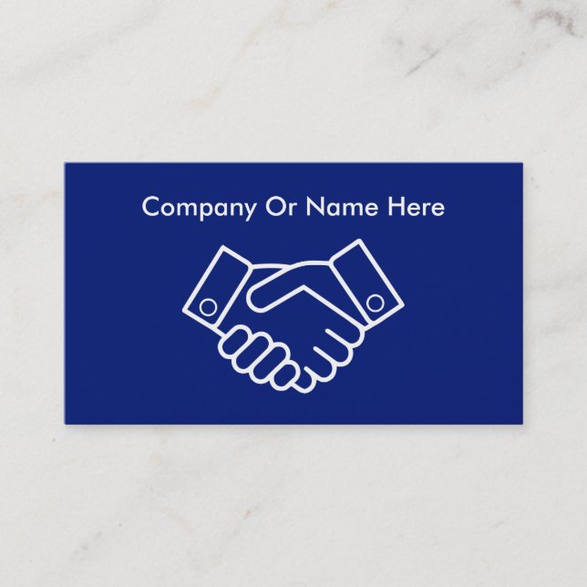 Business Handshake Business Card (Front)