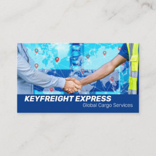 Business Handshake   Shipping Container Site Card