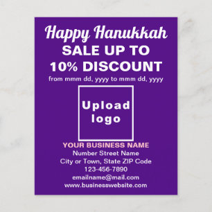 Business Hanukkah Sale on Purple Flyer