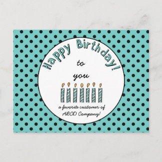 Business Happy Birthday Coupon Postcard