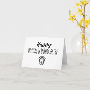 Business Happy Birthday Custom Logo Card