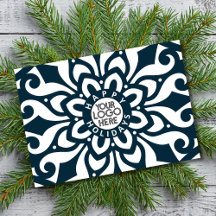 Business Happy Holidays Company Logo Snowflake
