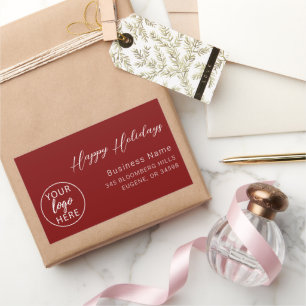 Business Happy Holidays Rectangular Sticker