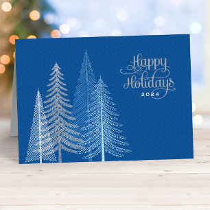 Business Happy Holidays   Winter Scene Holiday Card