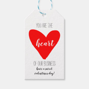 Business Heart Appreciation Gift Tags – Thank You 