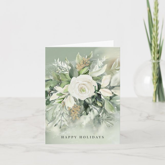 Business Holiday Cards Corporate Elegant Company (Front)