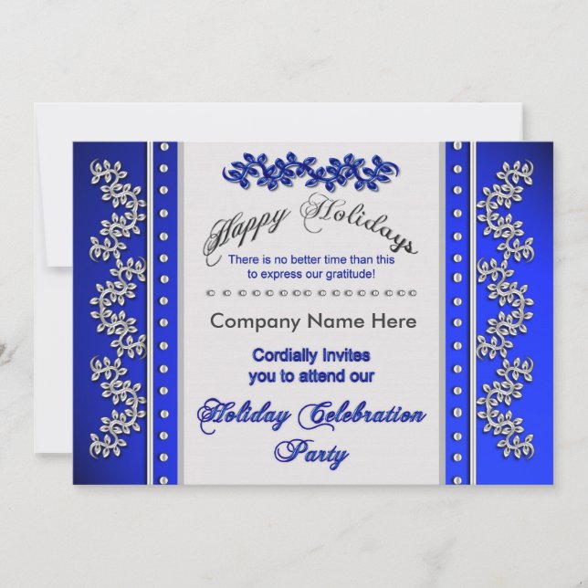 Business Holiday Celebration Party Invititations Invitation (Front)
