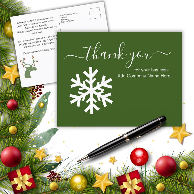  Business Holiday Thank You Postcard (Creator Uploaded)