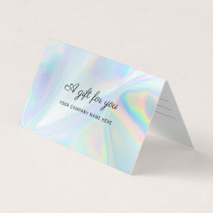 Business Holographic Script Gift Certificate