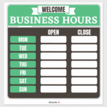 Business Hours Sign,Hours of Operation Signs for B