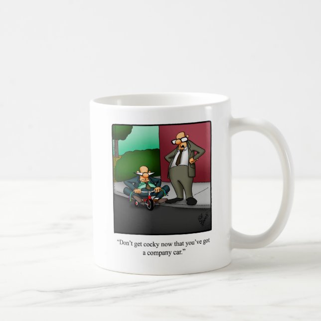 Business Humour "Company Car" Mug (Right)