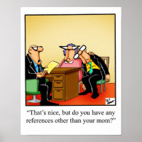 Business Humour "Mum Reference" Poster
