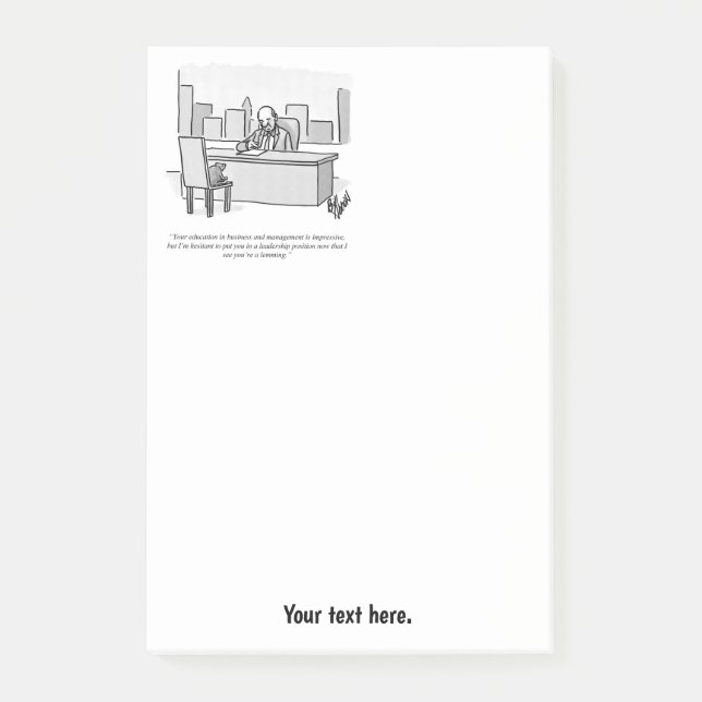 Business Humour Post-it Notes (Front)