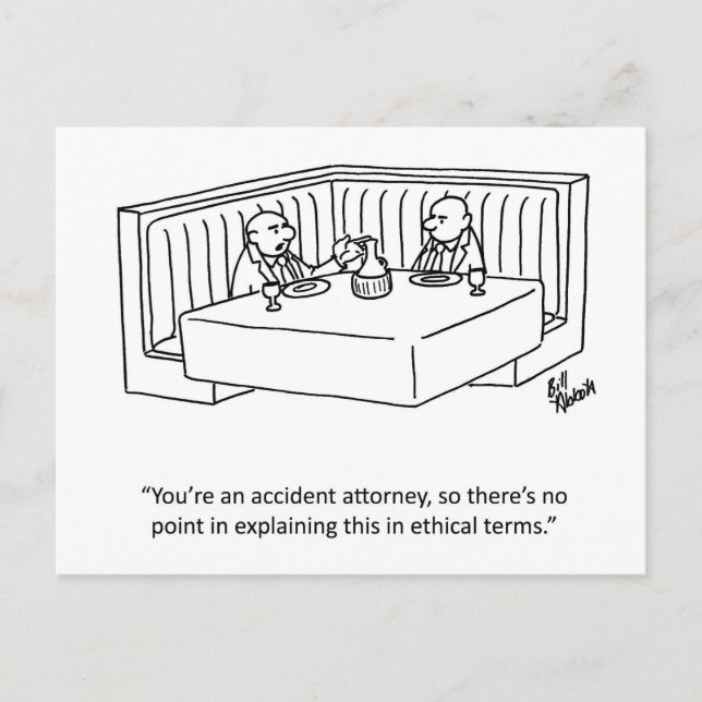 Business Humour Postcard "Percenters" (Front)