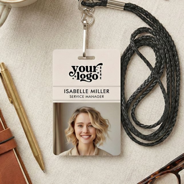 Business ID Card QR Modern Large Photo Employee Badge (Business ID Card QR Modern Large Photo Employee Badge)