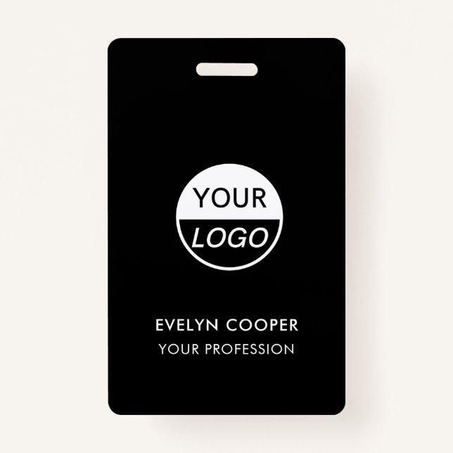 Business ID | Custom Logo Employee Staff ID Badge (Front)