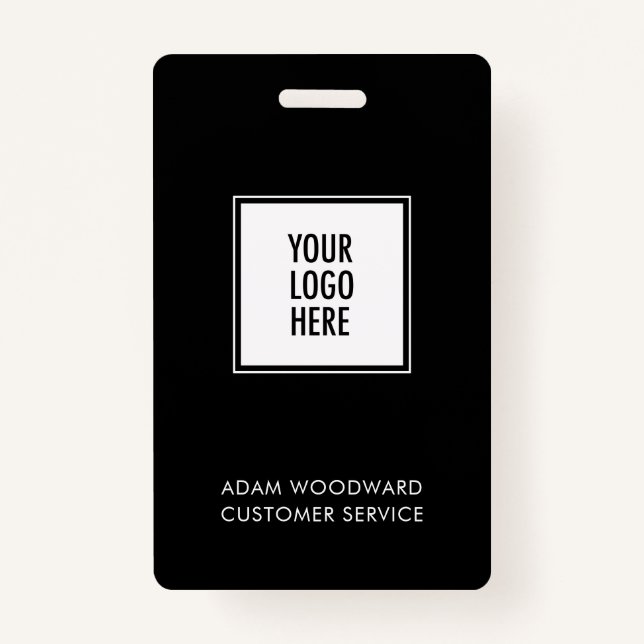 Business ID Logo Badge Employee Staff ID Badge (Front)