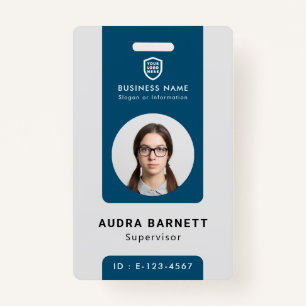 Business ID Logo   Modern Custom Employee Staff Ba ID Badge