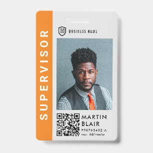 Business ID Logo Modern Photo Employee Staff Bad Badge