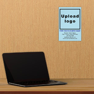 Business Information Light Blue Background Photo Print