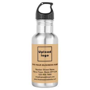 Business Information Light Brown Label 532 Ml Water Bottle