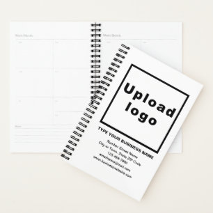 Business Information on Black and White Planner