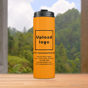 Business Information Orange Thermal Tumbler