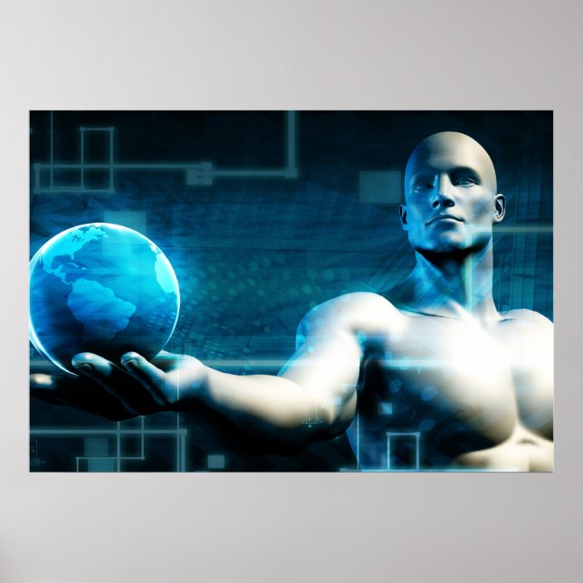 Business Intelligence with Data Abstract Poster (Front)