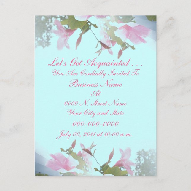 Business Introduction Invite Postcard (Front)