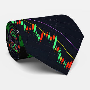 Business Japanese Candlestick Chart Stock Market Tie