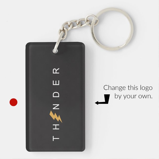 Business keychains minimalist clean simple logo (Creator Uploaded)