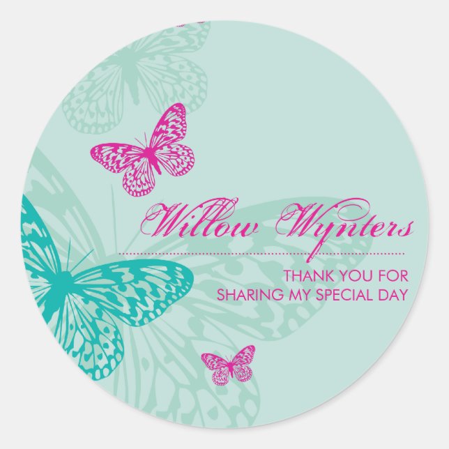BUSINESS LABEL :: butterflies 5 (Front)