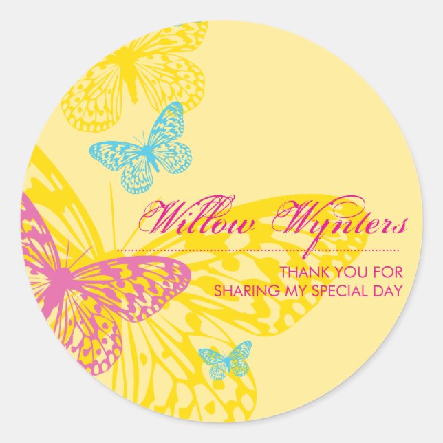 BUSINESS LABEL :: butterflies 6 (Front)