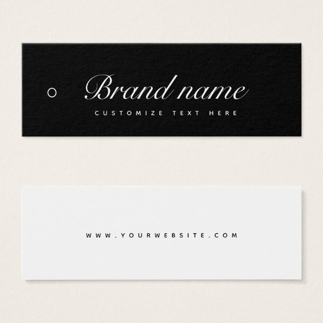 Business Label Hang Tag (Front & Back)