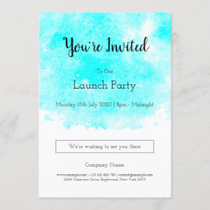 Business launch party invitation templates