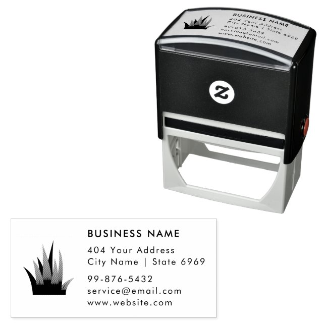 Business Lawn Logo |  Simple Minimalist Modern Self-inking Stamp (In Situ)