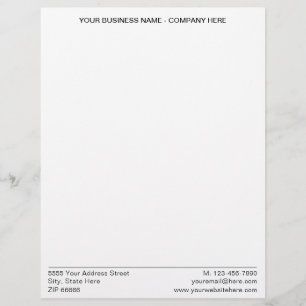 Business Letterhead Example with Your Logo