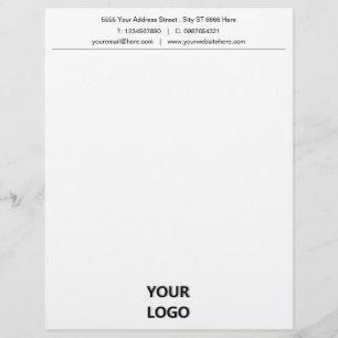 Business Letterhead with Logo Address Contact Info