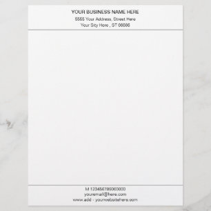 Business Letterhead with Logo Design Your Own