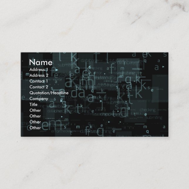 business_letters business card (Front)