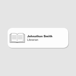 Business Librarian's Name Job Title and Book Tag