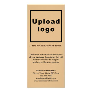 Business Light Brown Rack Card
