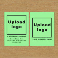 Business Light Green Enclosure Card