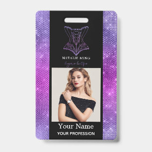 Business Lingerie Boutique Employee Photo ID Badge