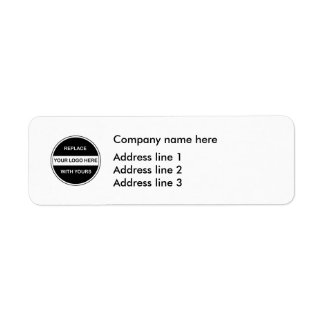 Business Logo Address Template Labels