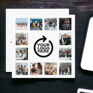 Business Logo and 12 Photo Template Personalised 