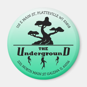 Business Logo and Address Customer Appreciation Magnet