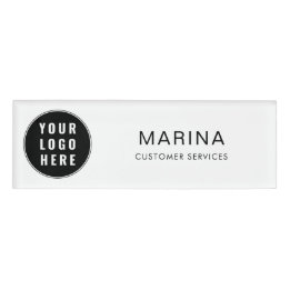 Business Logo and Company Staff Name Name Tag