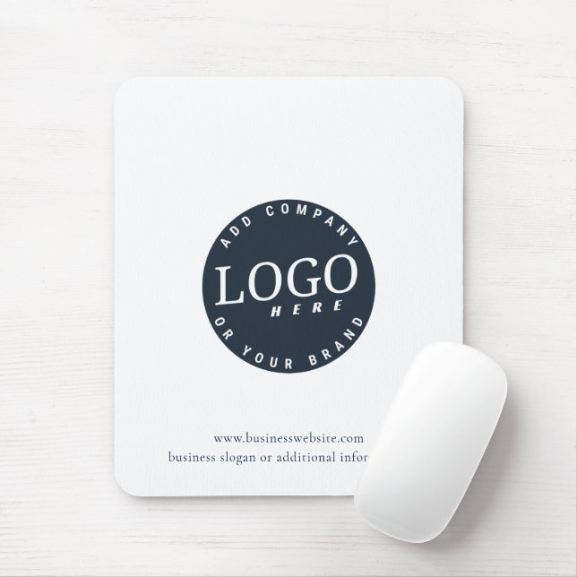 Business Logo and Company Staff Swag Mouse Mat (With Mouse)